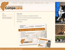 Tablet Screenshot of compecane.ch